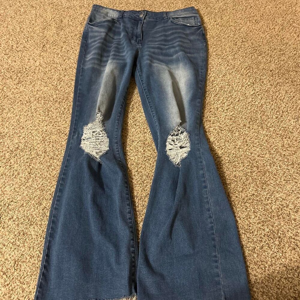 Unbranded Women's Blue and Navy Jeans